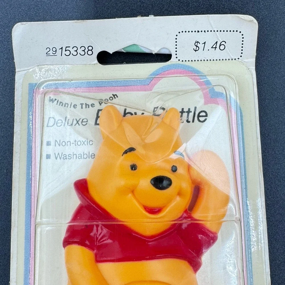 Vintage 1984 Winnie the Pooh Bear Sears Baby Rattle Toy Disney New sealed Deluxe